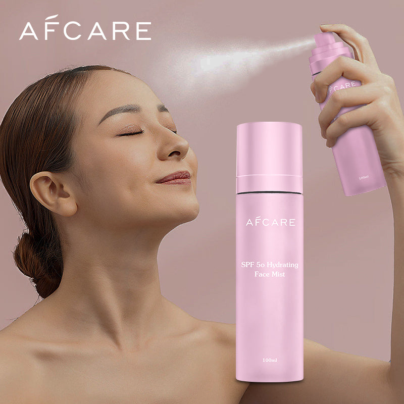 Spray Facial cu Pepene și Acid Hialuronic – Hidratare Intensă și Protecție UV